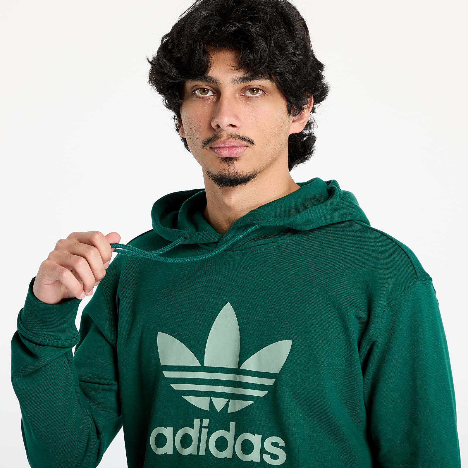 Hanorac adidas Adicolor Classics Trefoil Hoodie Collegiate Green - 1 | YEO