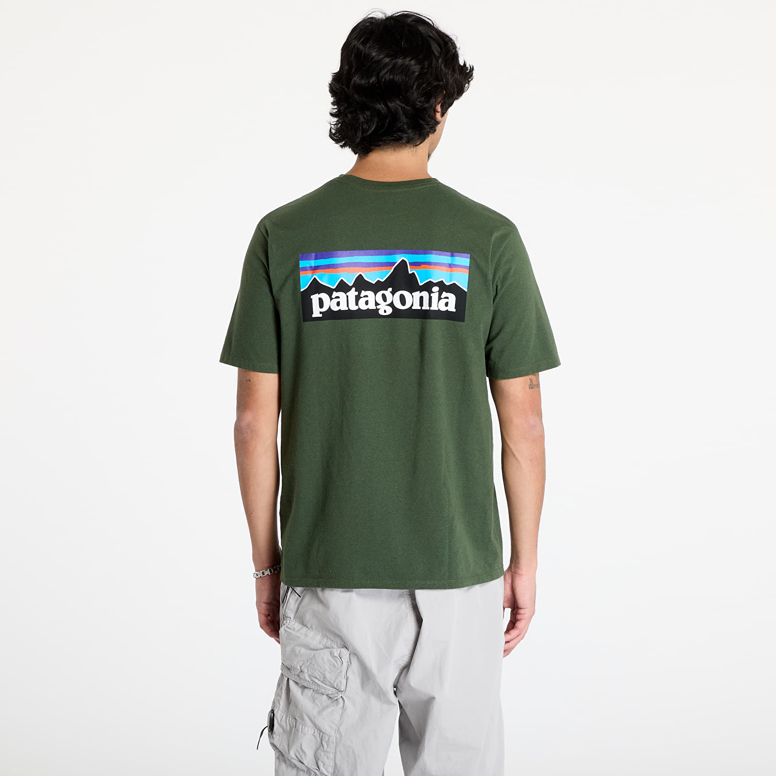 majice kratkih rukava Patagonia M's P-6 Logo Responsibili-Tee Torrey Pine Green