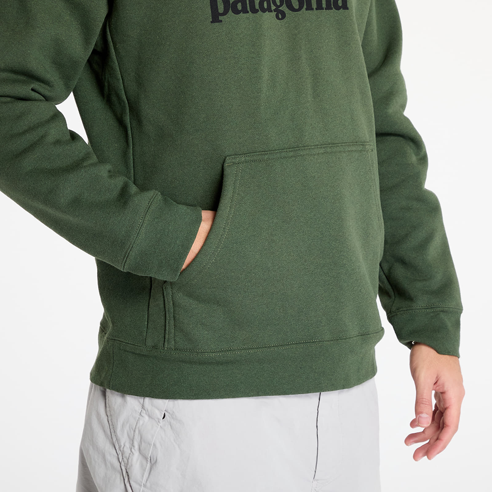 Mikine Patagonia P-6 Logo Uprisal Hoody Torrey Pine Green