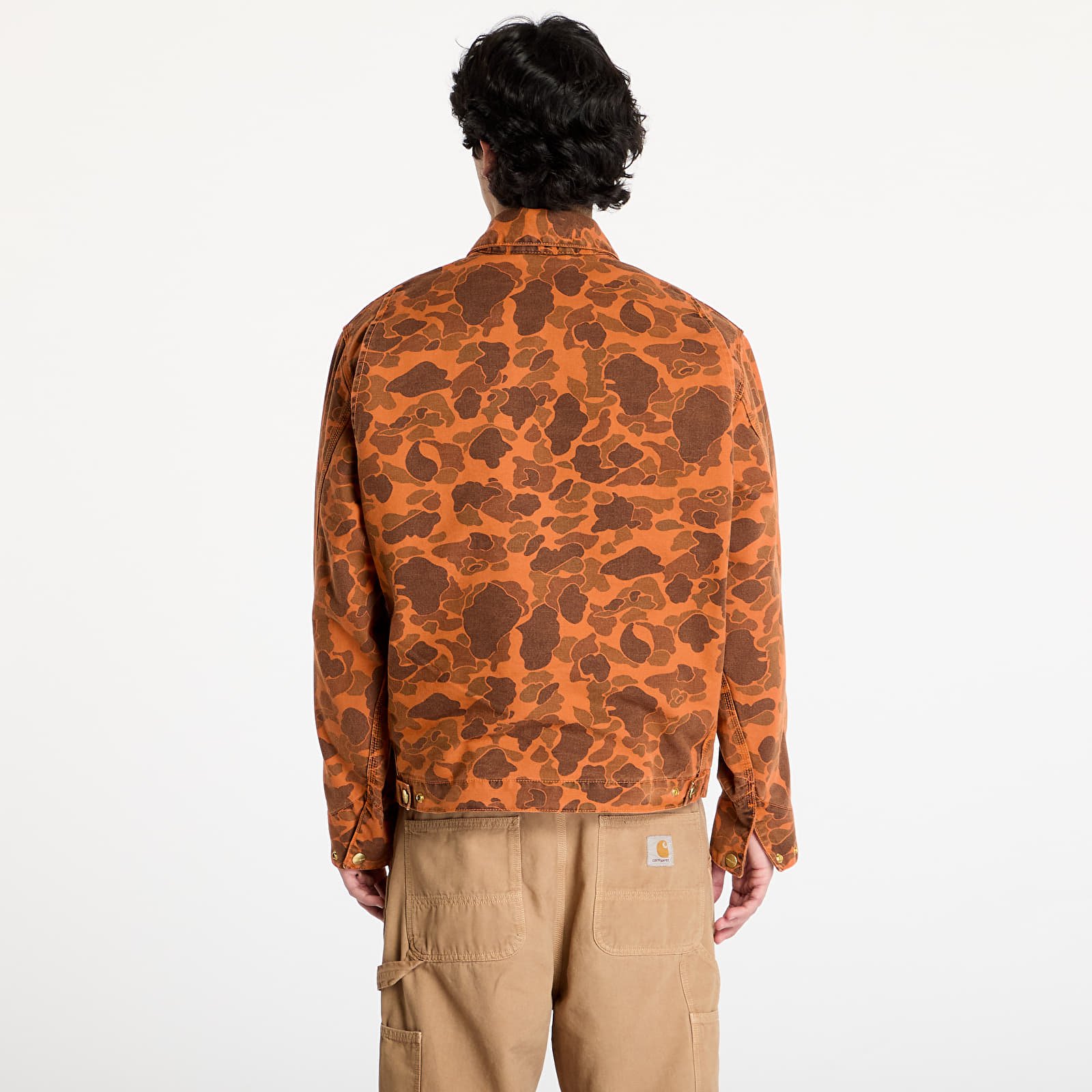 Ανδρικά σακάκια Carhartt WIP Duck Detroit Jacket UNISEX Camo Duck/ Green/ Turmeric Garment Dyed