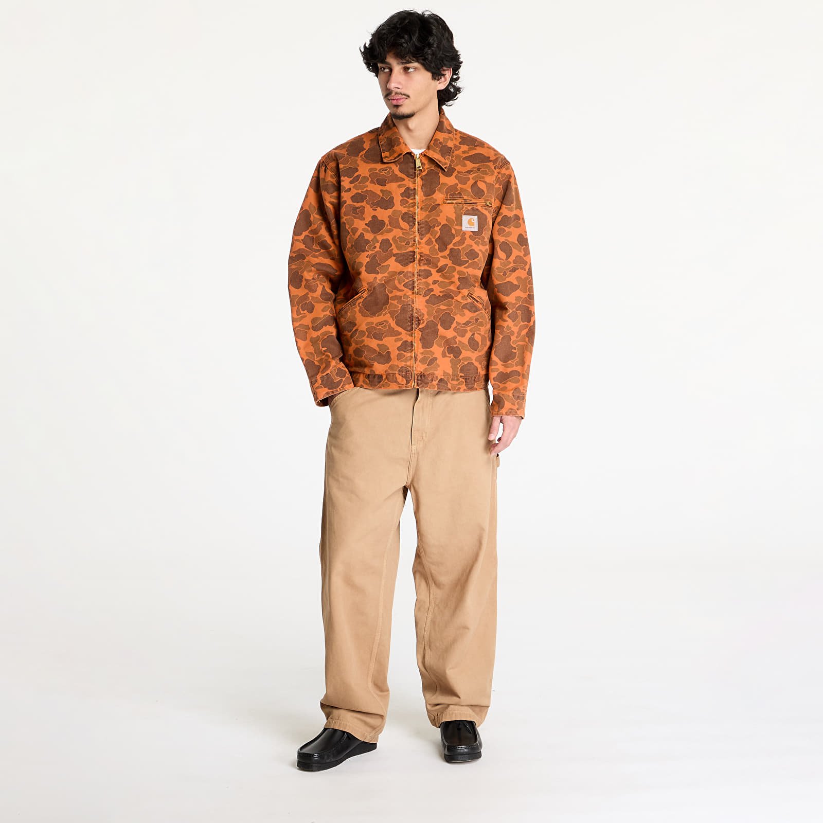 Ανδρικά σακάκια Carhartt WIP Duck Detroit Jacket UNISEX Camo Duck/ Green/ Turmeric Garment Dyed