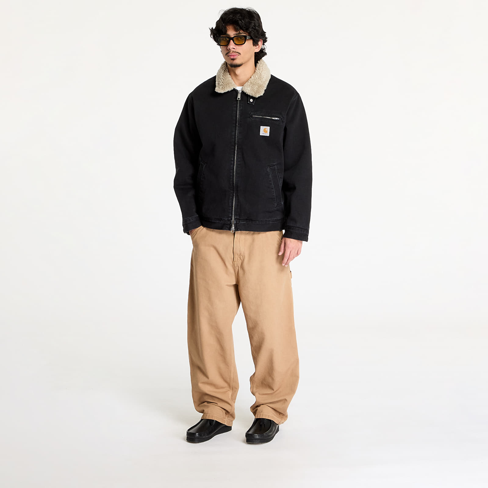 Μπουφάν Carhartt WIP Herald Jacket UNISEX Black/ Wall Stone Washed