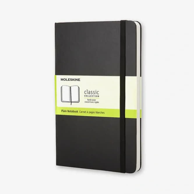 Diáře a zápisníky Moleskine Zápisník Tvrdý Čistý L Černý