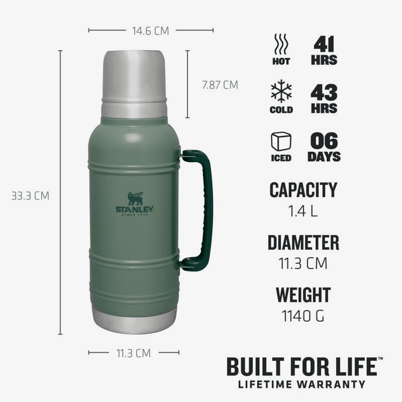 Otros accesorios STANLEY Thermal Flask Artisan 1400 ml Green