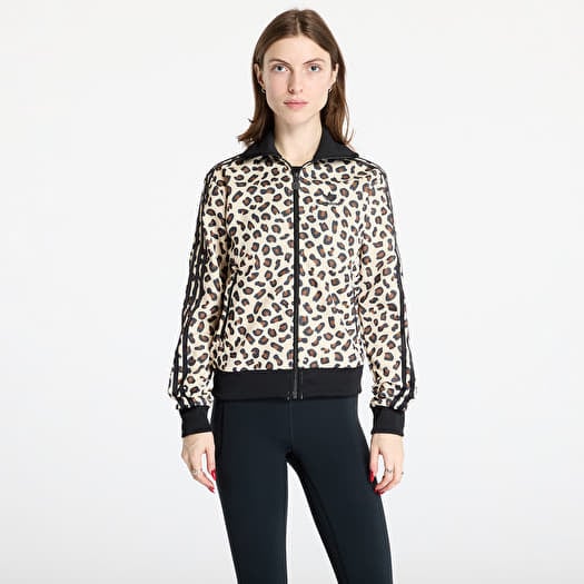 Women s jackets adidas Leopard Firebird Track Top Black Queens