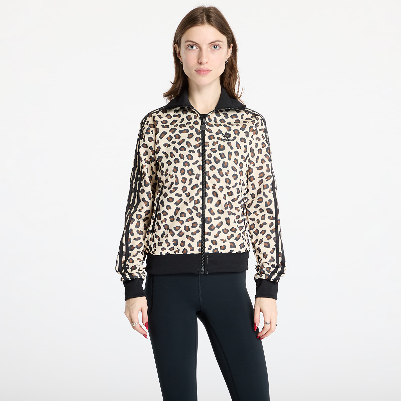 Дамски якета adidas Leopard Firebird Track Top Black