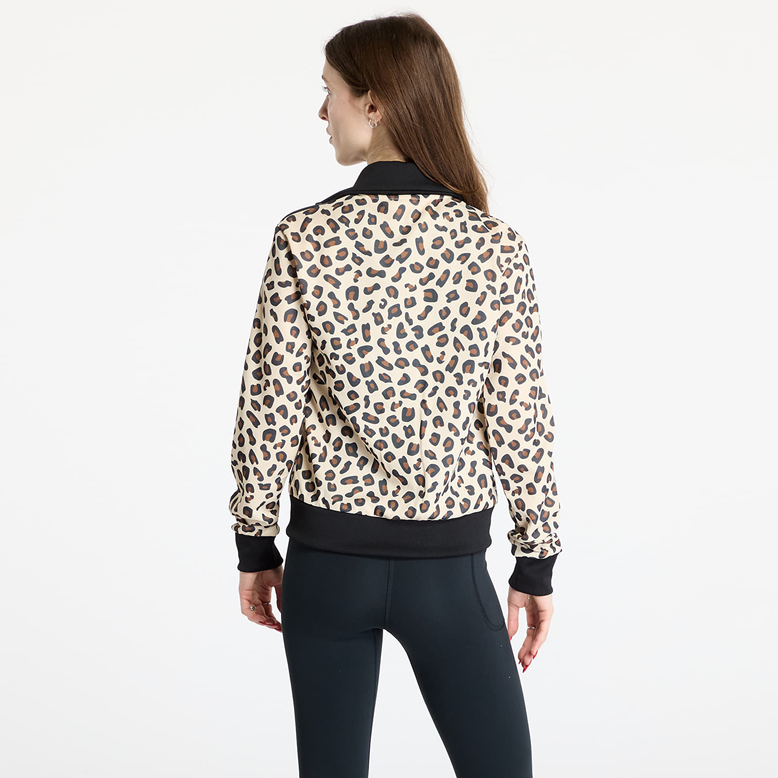 Дамски якета adidas Leopard Firebird Track Top Black