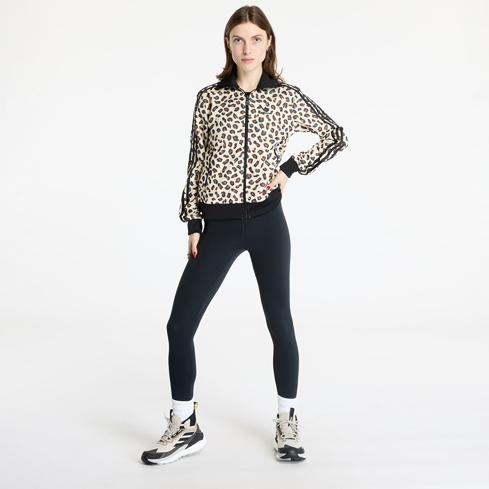 Дамски якета adidas Leopard Firebird Track Top Black