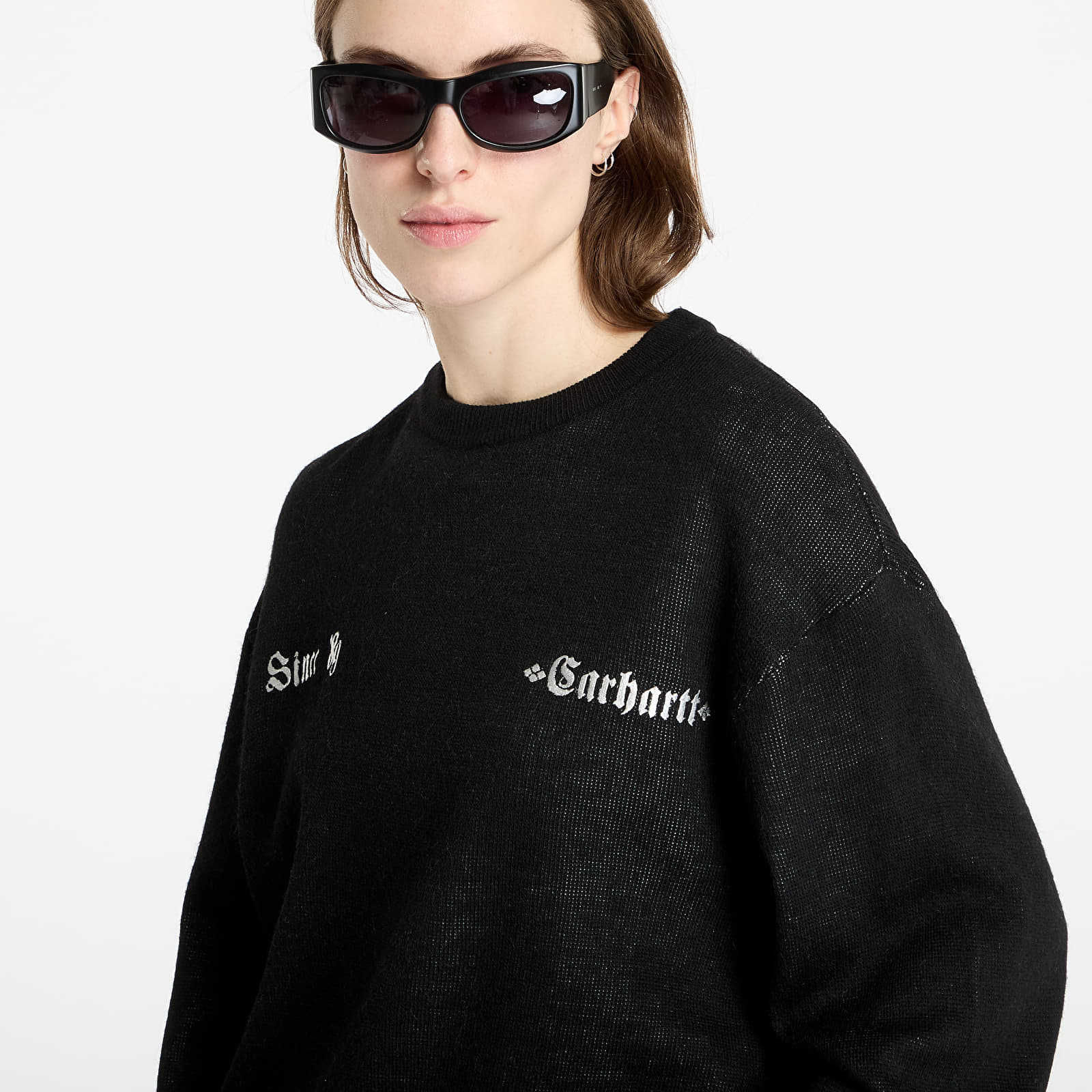 Men's sweaters Carhartt WIP Greatest Hits Sweater UNISEX Black/ Wax