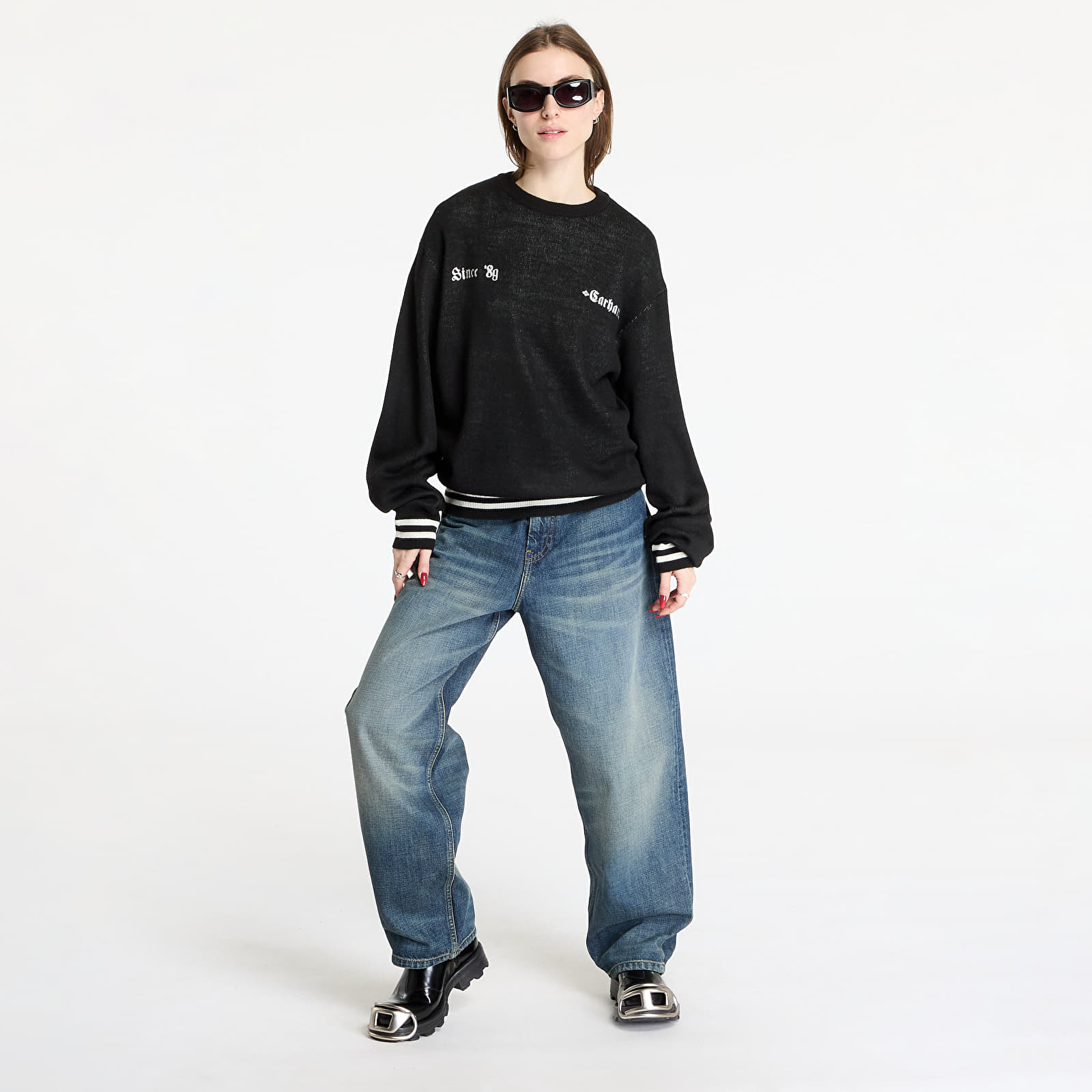 Men's sweaters Carhartt WIP Greatest Hits Sweater UNISEX Black/ Wax