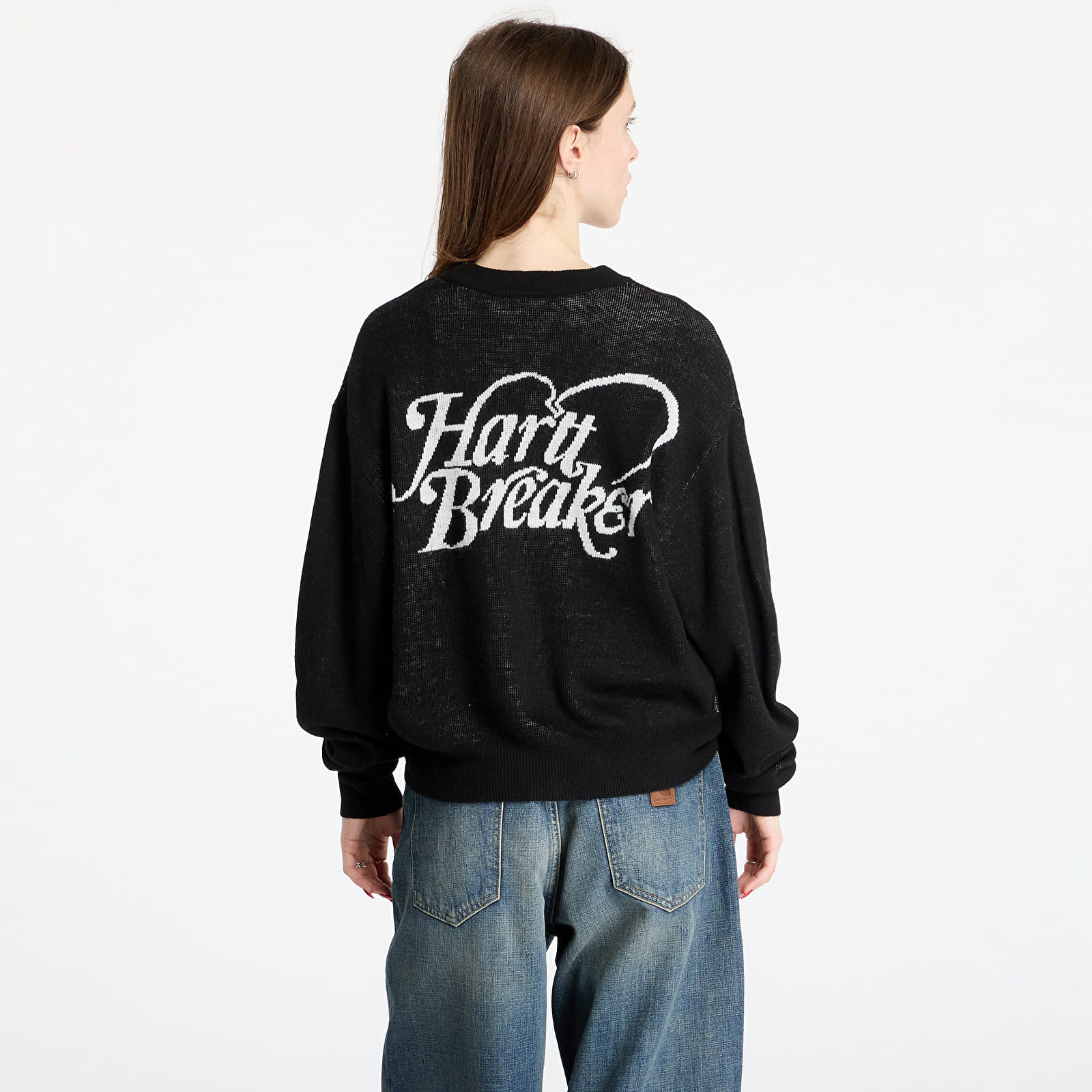 Damen Pullover Carhartt WIP W' Harttbreaker Cardigan Black/ Wax