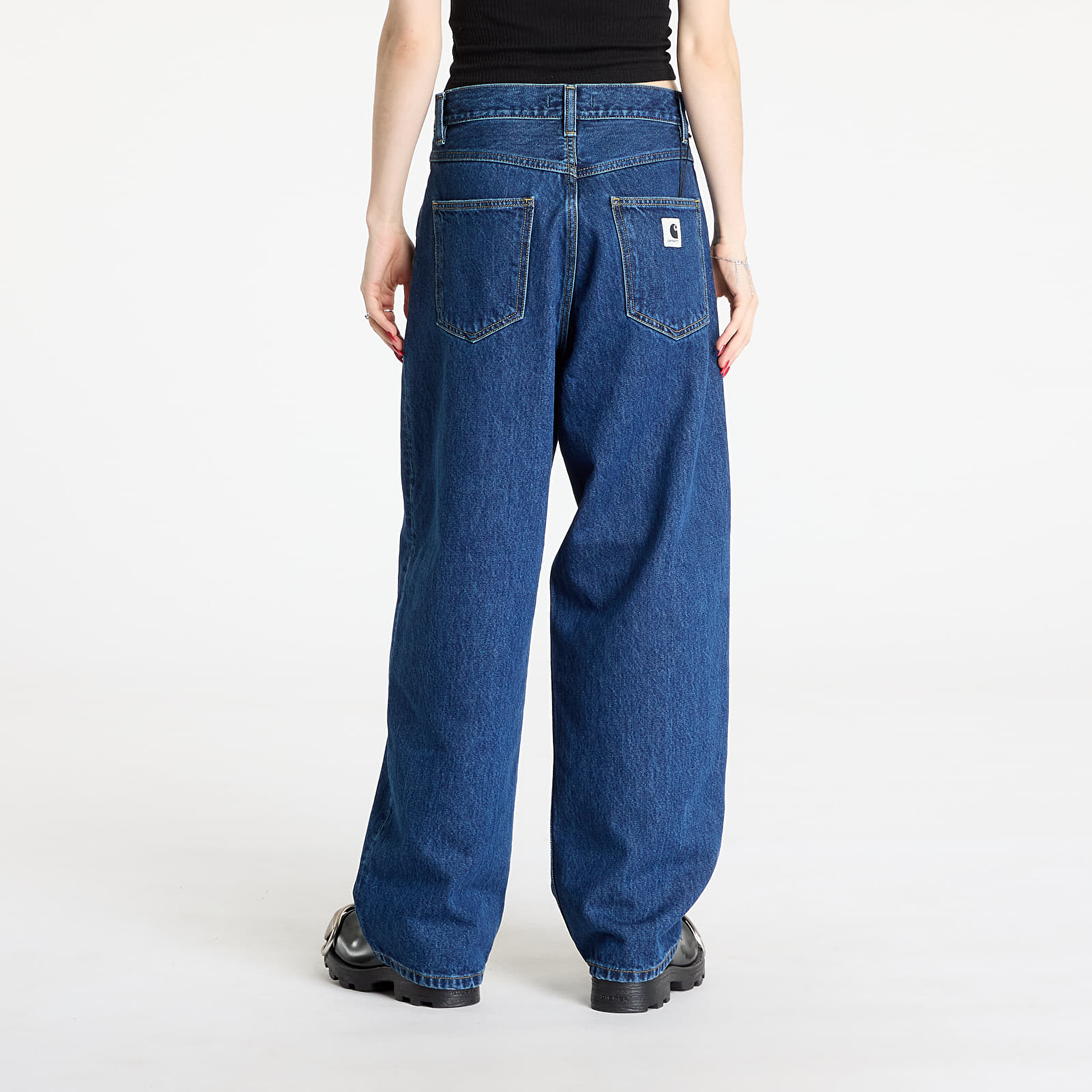 Dames jeans Carhartt WIP W' Brandon Pant Blue Stone Washed