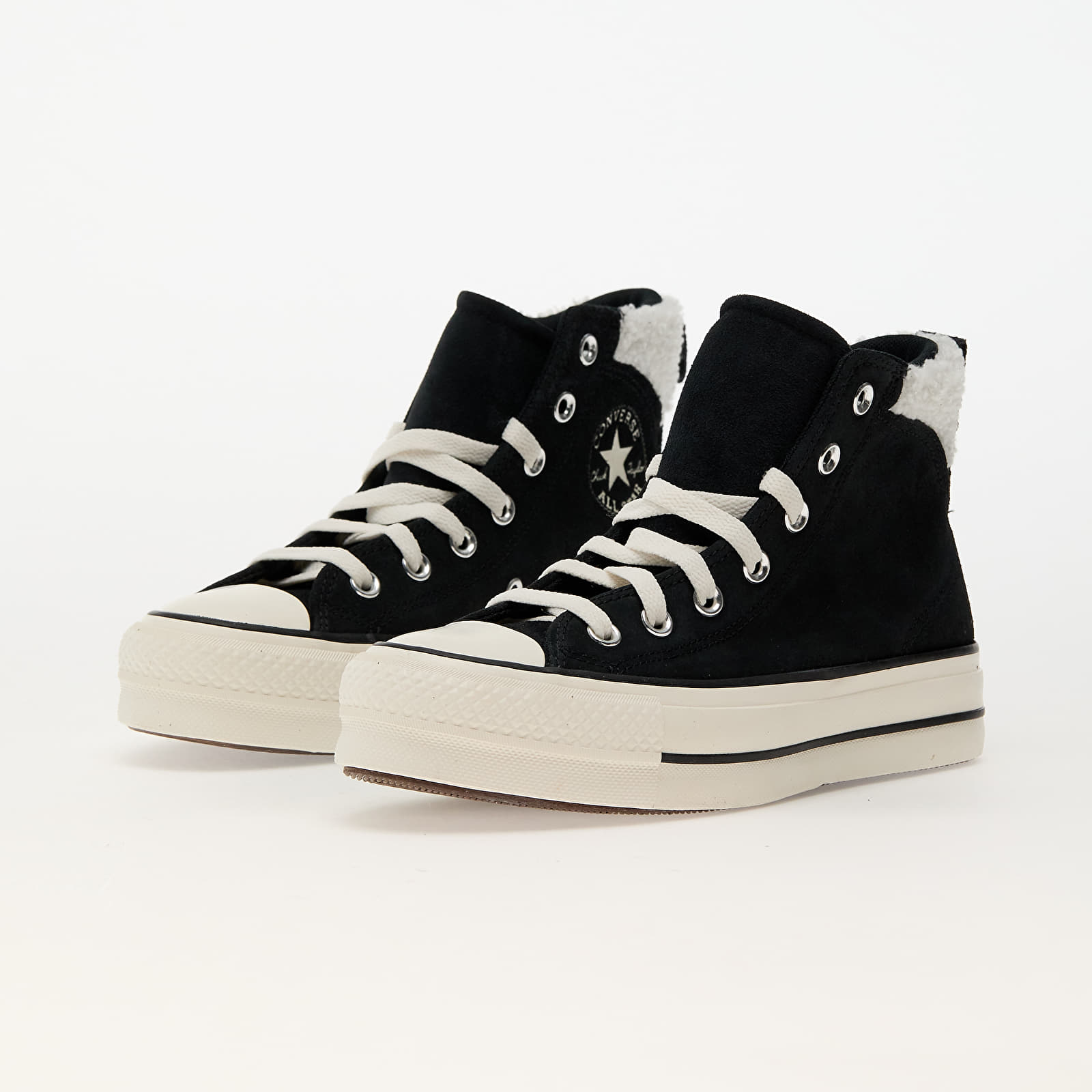 Naiste tossud ja kingad Converse Chuck Taylor All Star Puff Lift Cozy Platform Black/ Egret/ Black