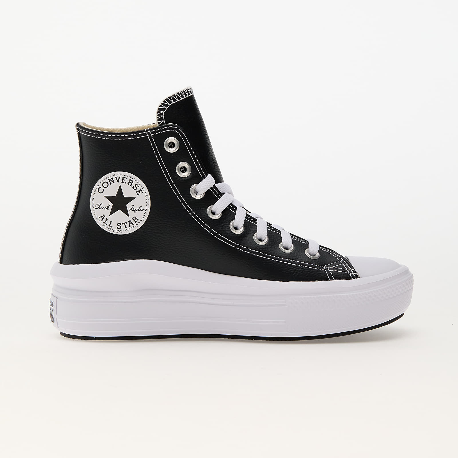 Scarpe donna Converse Chuck Taylor All Star Move Platform Leather Black/ White/ White