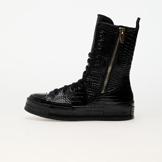 Converse Chuck 70 Plus Xhi Leather Black/ Black/ Light Gold