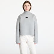 The North Face Mock Neck Relaxed Sweater Metalic Silver