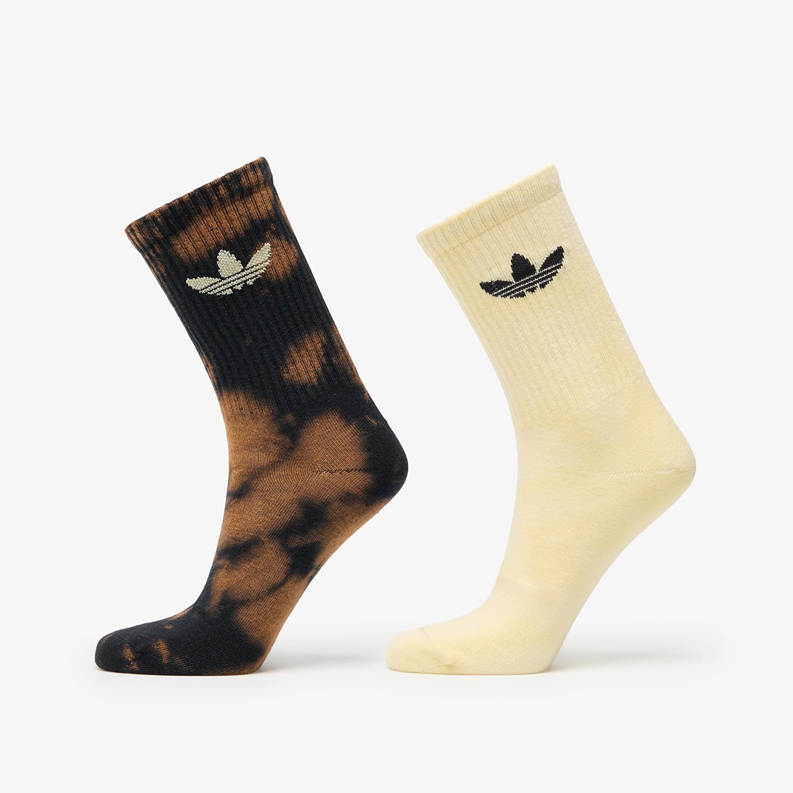 Skarpety męskie adidas Acid Wash Crew Socks 2-Pack Black/ Almost Yellow