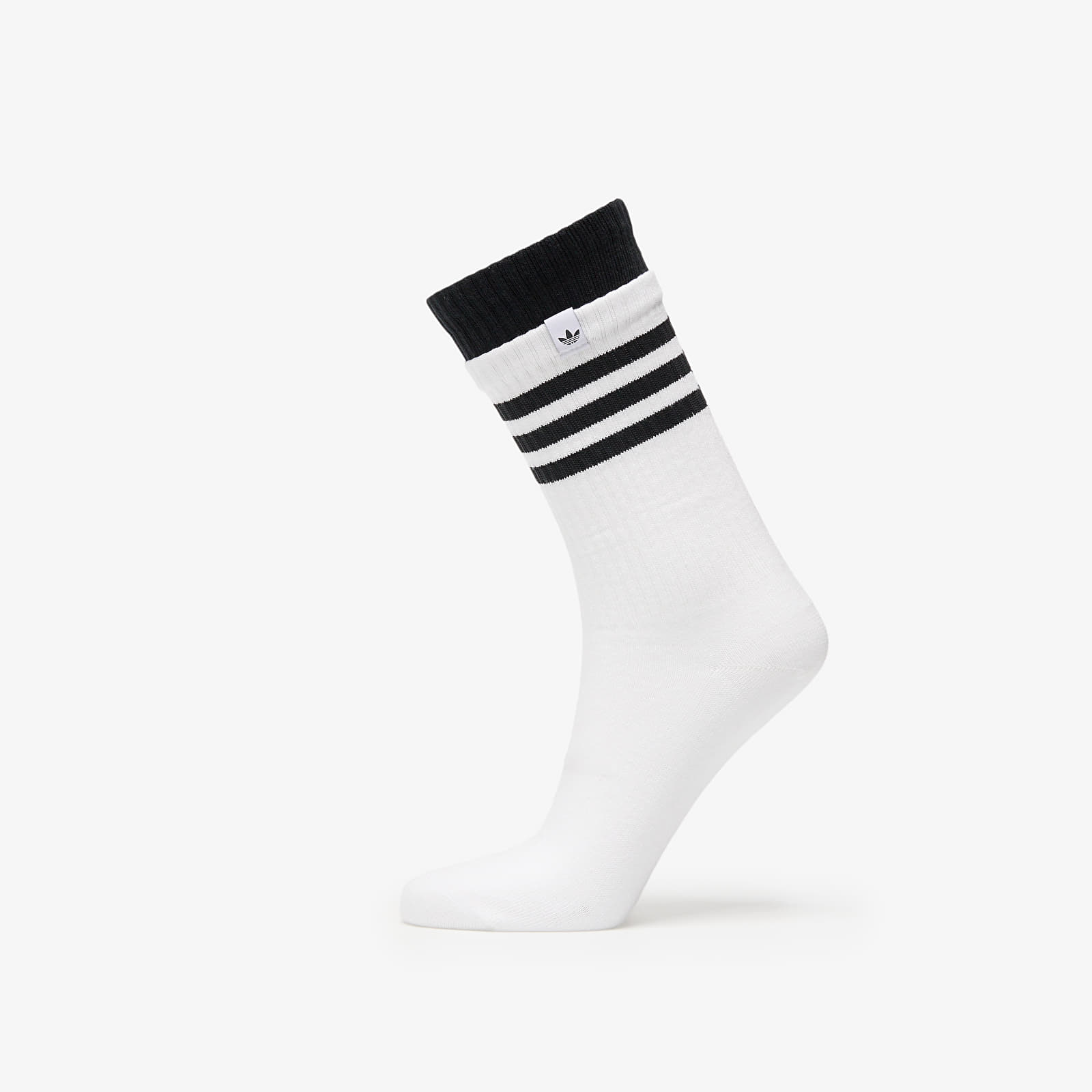 Skarpety męskie adidas 3 Stripes 2 Layer Crew Socks 2-Pack Black/ White