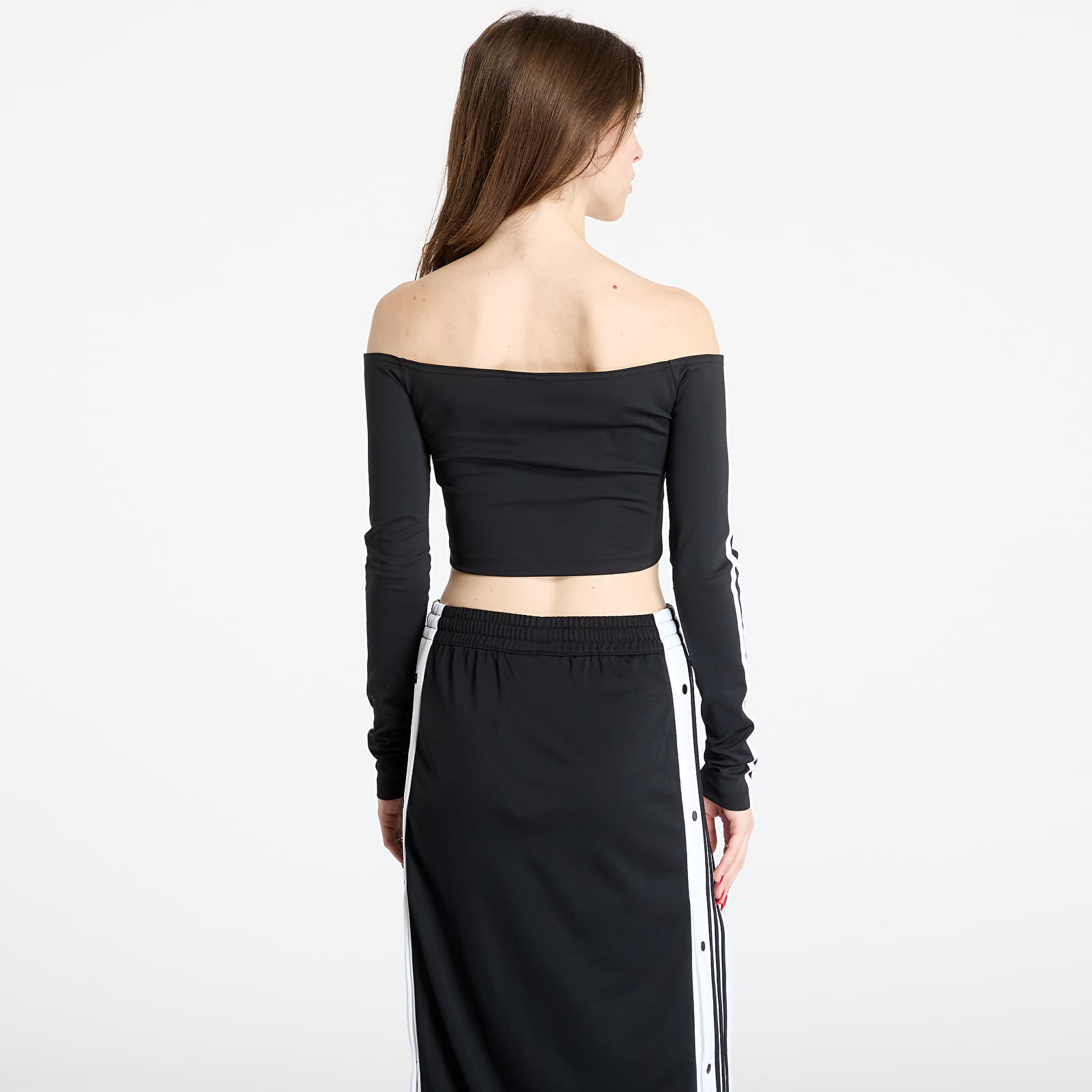 Women's tops adidas Adicolor Off Shoulder Long Sleeve Top Black