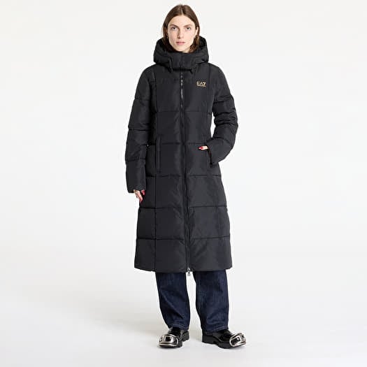 Palton EA7 Emporio Armani Caban Coat Black