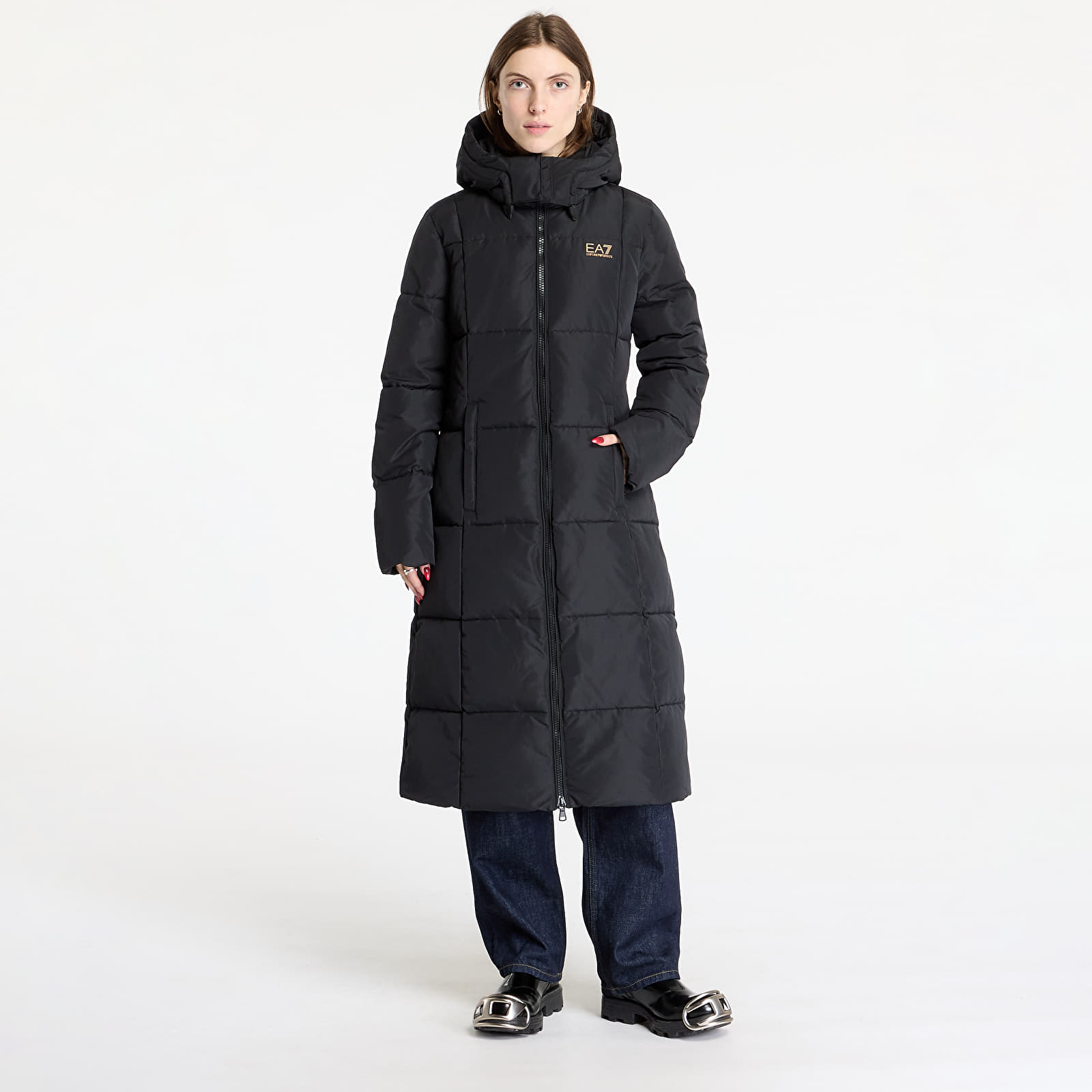 Plašči EA7 Emporio Armani Caban Coat Black