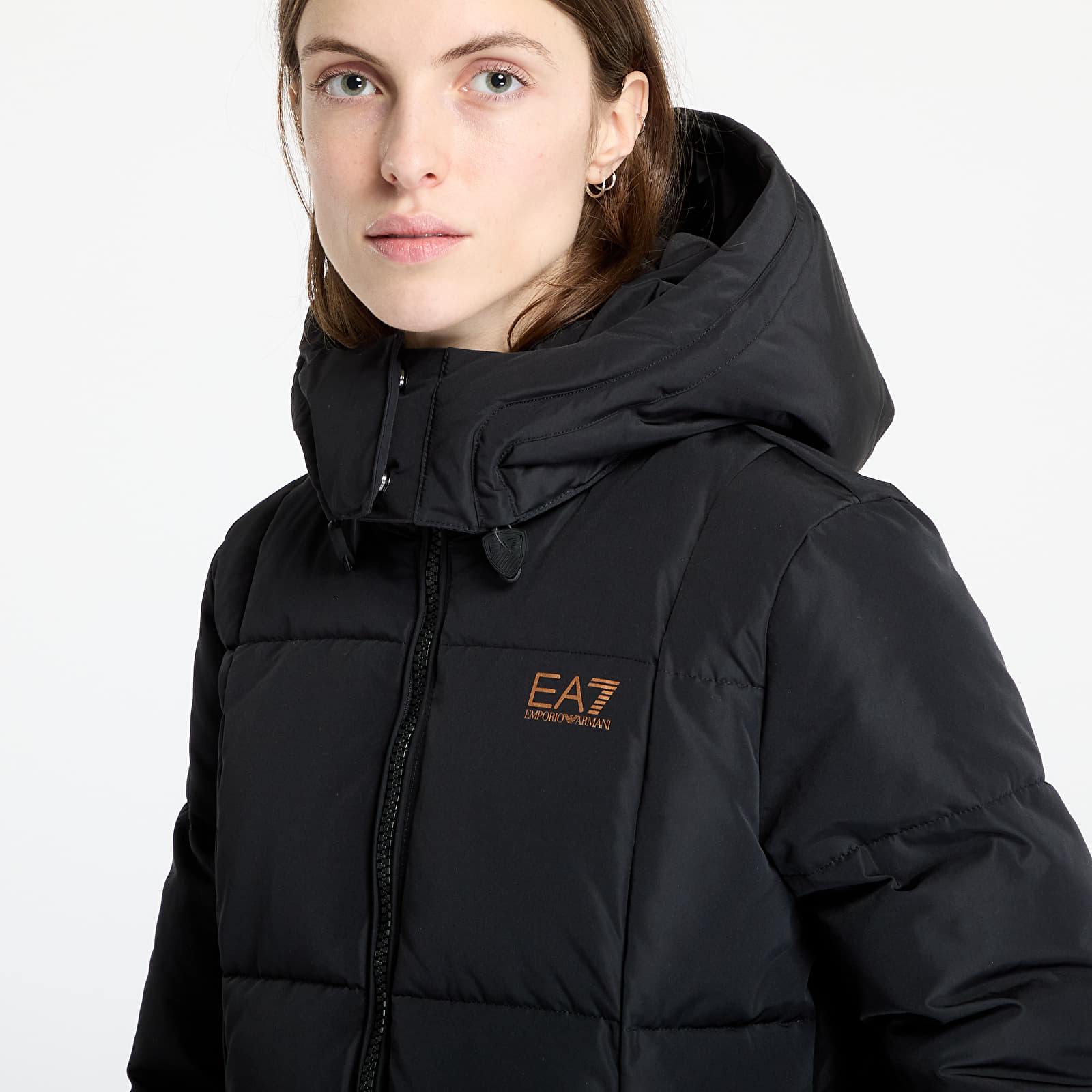 Plašči EA7 Emporio Armani Caban Coat Black
