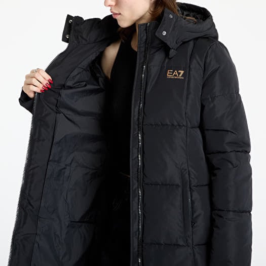 Coats EA7 Emporio Armani Caban Coat Black Queens