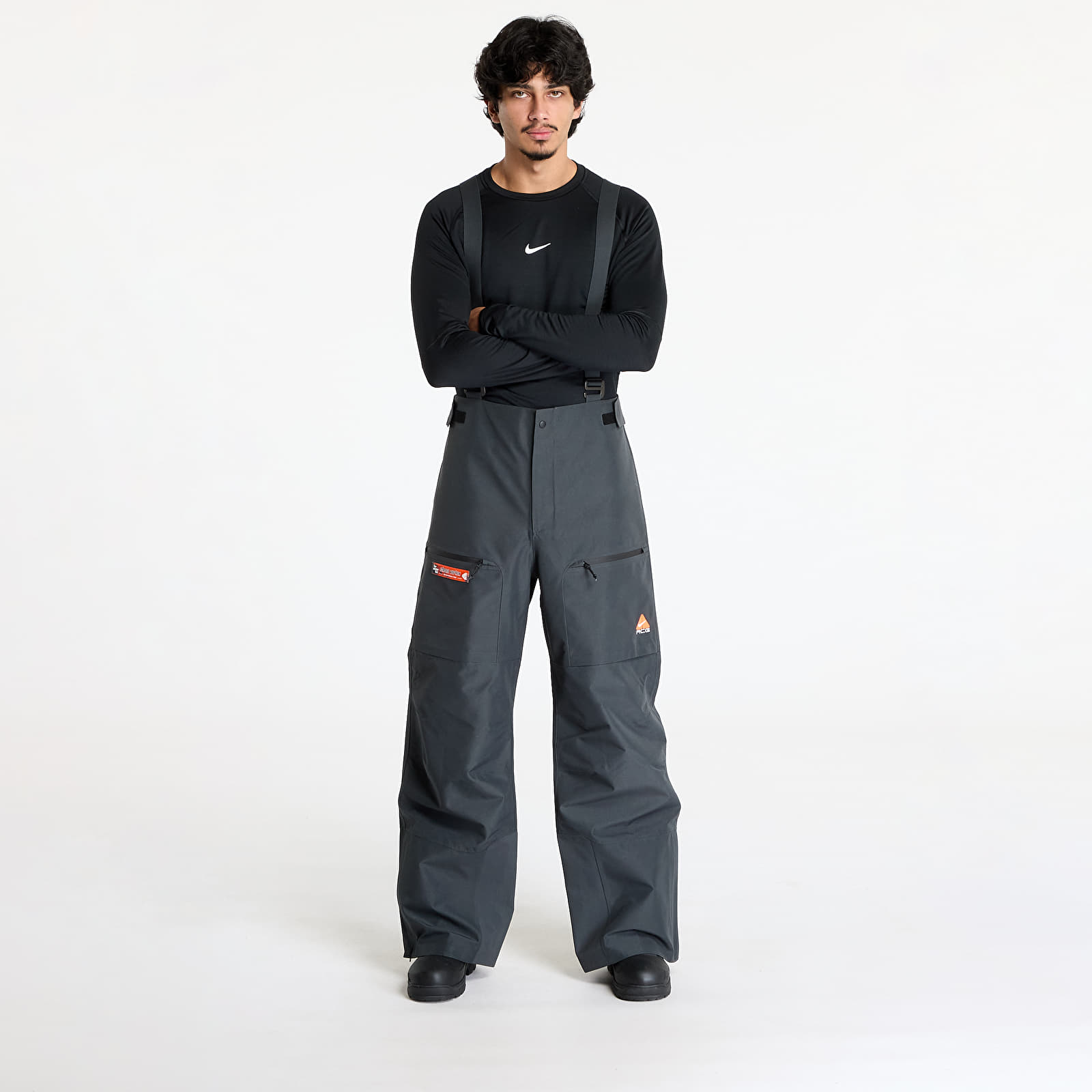 Pantalones de hombre Nike ACG "Chena Vortex" Storm-FIT ADV Bibs Anthracite/ Anthracite/ Summit White