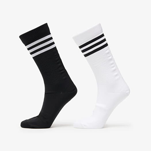 Ponožky adidas 3 Stripes Textured Crew Socks 2-Pack White/ Black