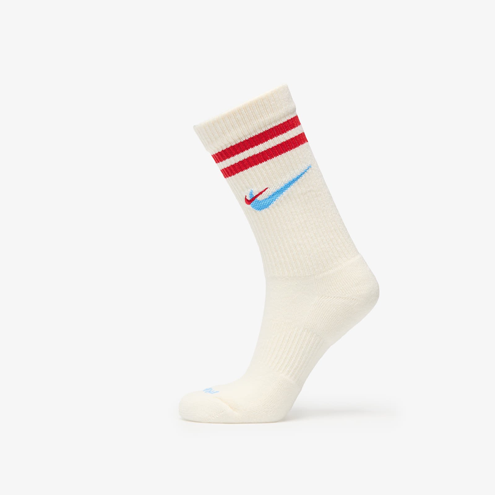 Sokid Nike Everyday Plus Force Cushioned Crew Socks Sail/ University Red/ University Blue