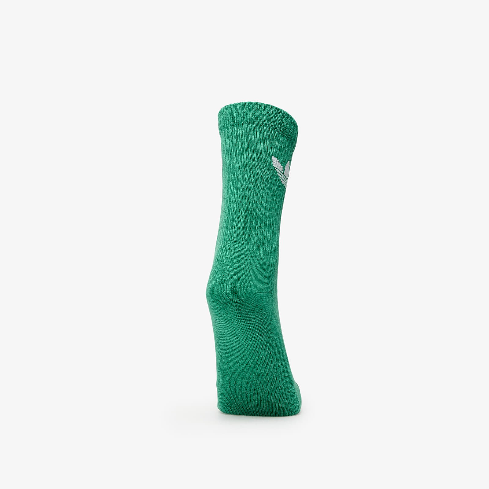 Men's socks adidas Trefoil Crew Sock Cushion 6-Pack Off White/ Semi Court Green/ Collegiate Green