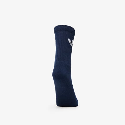 Socken fur Manner adidas Trefoil Crew Sock Cushion 6 Pack Off White Semi Court Green Collegiate Green Queens