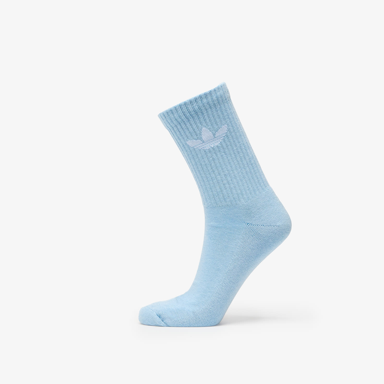 Men's socks adidas Trefoil Crew Sock Cushion 6-Pack Off White/ Semi Court Green/ Collegiate Green