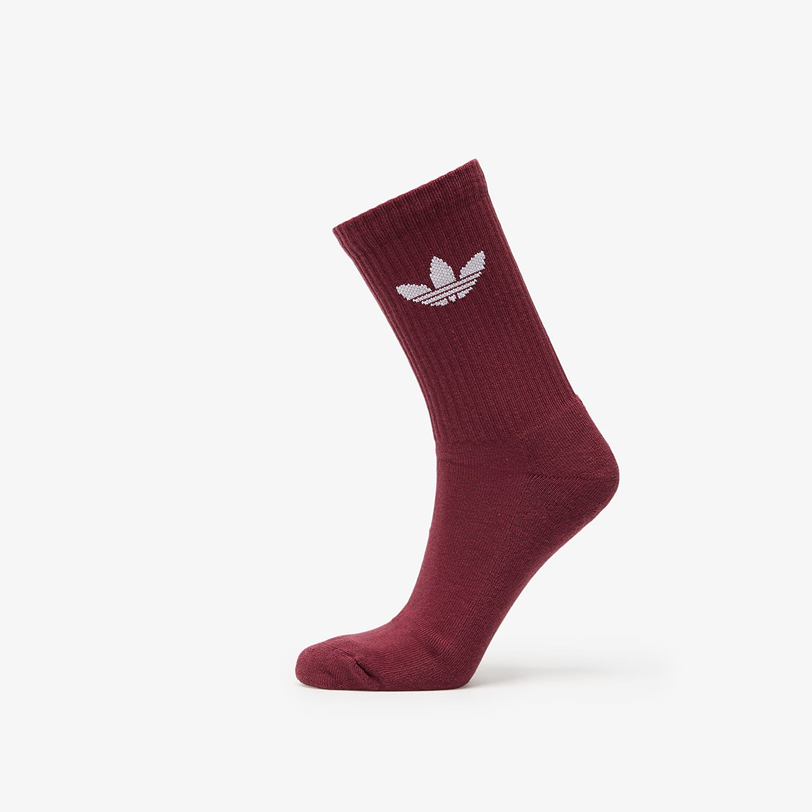 Men's socks adidas Trefoil Crew Sock Cushion 6-Pack Off White/ Semi Court Green/ Collegiate Green