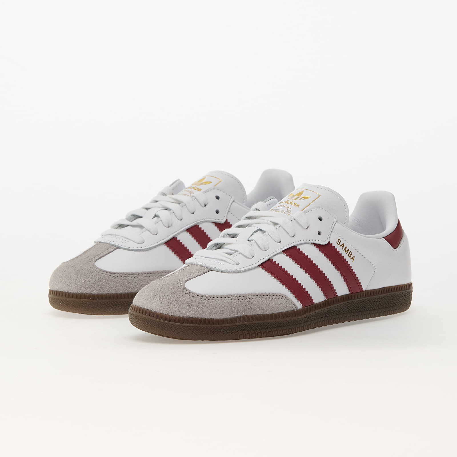 Herenschoenen adidas Samba Og Ftwr White/ Preloved Ruby/ Clear Granite