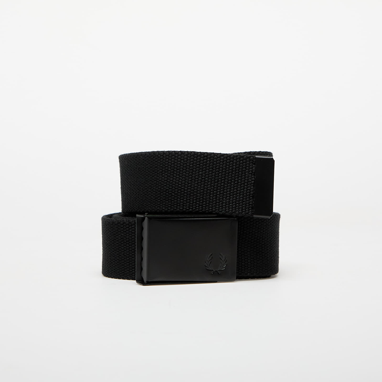 Women's belts FRED PERRY Webbing Branded Belt Black