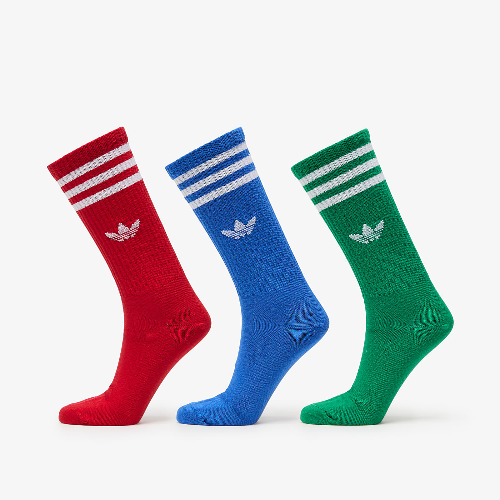Чоловічі шкарпетки adidas High Crew Sock 3-Pack Blue/ Red/ Green