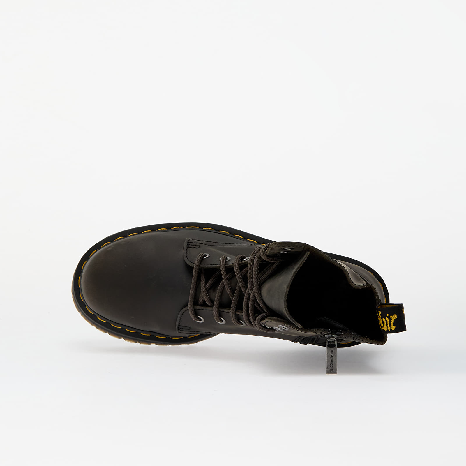 Men's sneakers and shoes Dr. Martens Jadon Charcoal Grey Burnished Waxy Pull Up