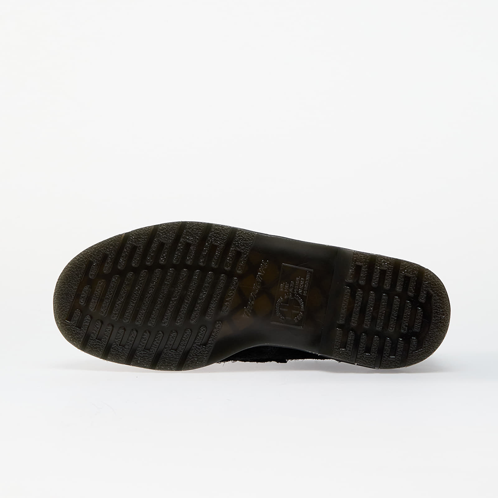 Men's sneakers and shoes Dr. Martens Adrian Snaffle Black Long Napped Suede & Black/Beige Contrast Hair On
