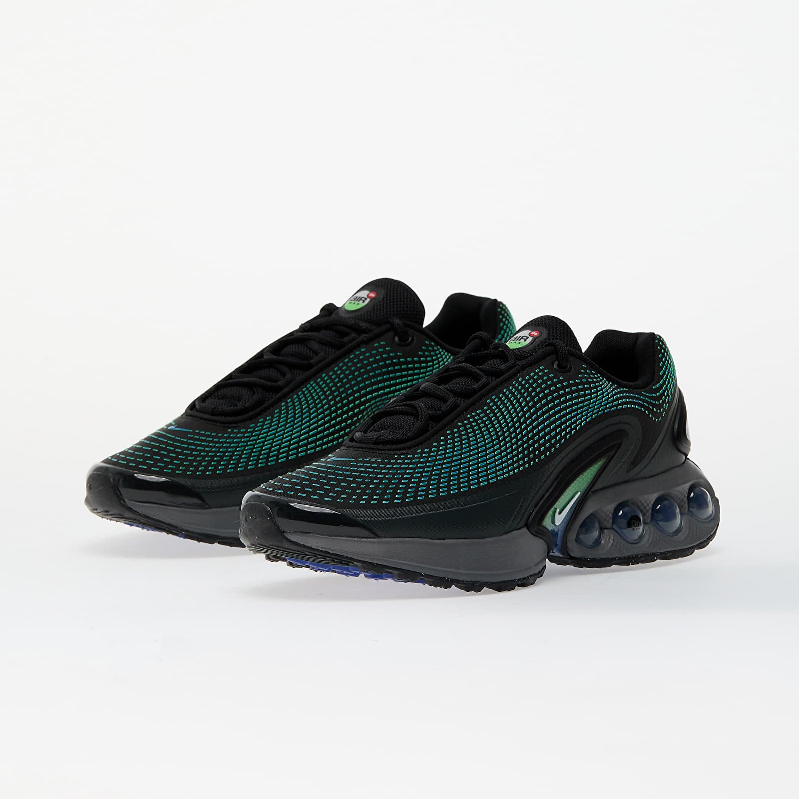 Vīriešu čības un apavi Nike Air Max Dn Black/ White-Hyper Cobalt-Rage Green