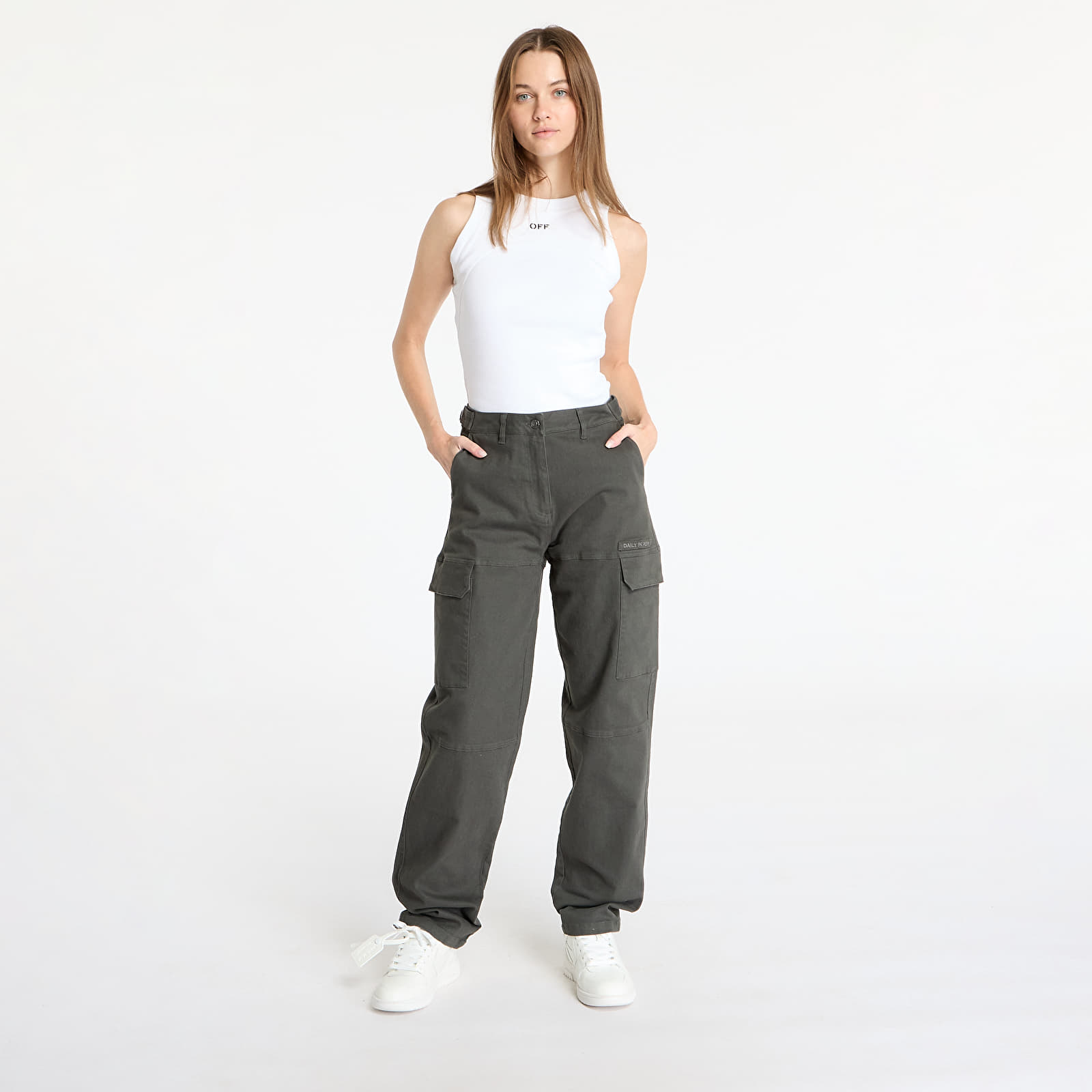 Ženske hlače Daily Paper Ezea Women Cargo Pants Chimera Green