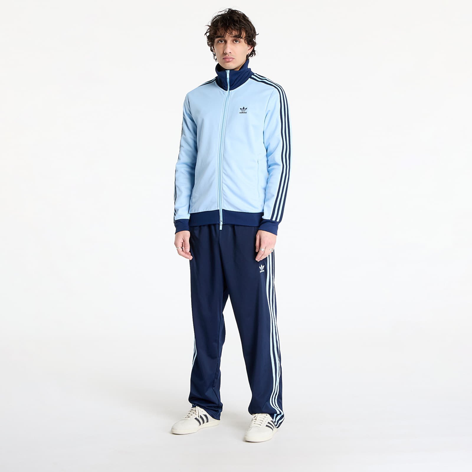 Heren sweatshirts adidas Adicolor Classics Track Top Clear Sky/ Night Indigo