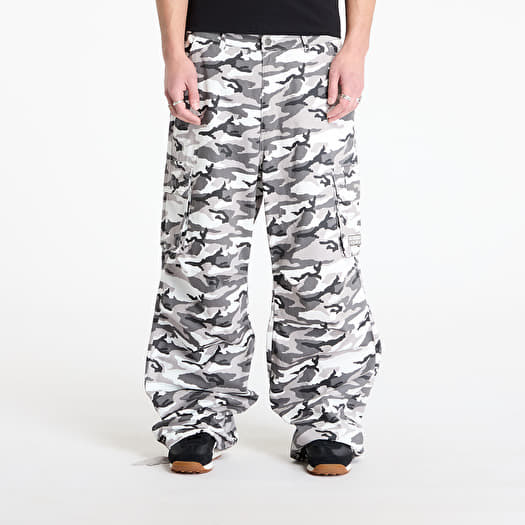 Karl Kani Sport Patch Camo Cargo Pants Grey/ Black/ Off White