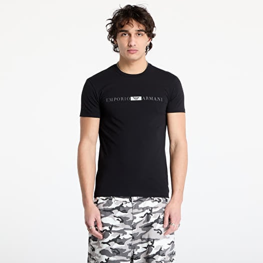 T-shirt EA7 Emporio Armani Men's Knit Crew Neck Black