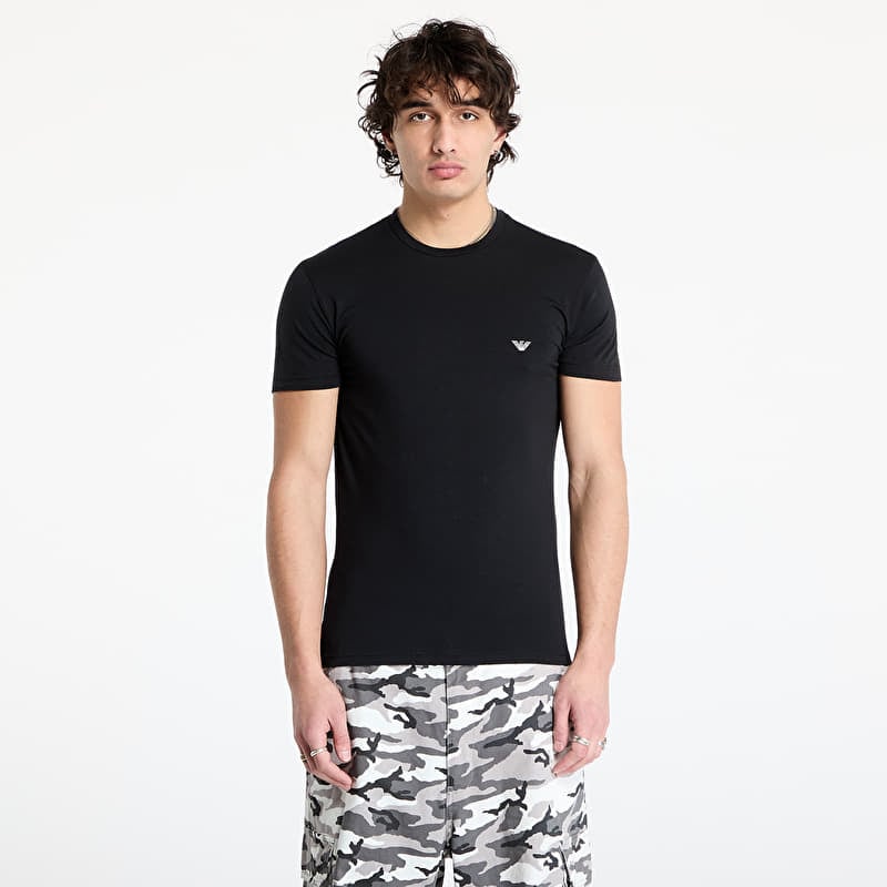 Camiseta EA7 Emporio Armani Men's Knit Crew Neck Black