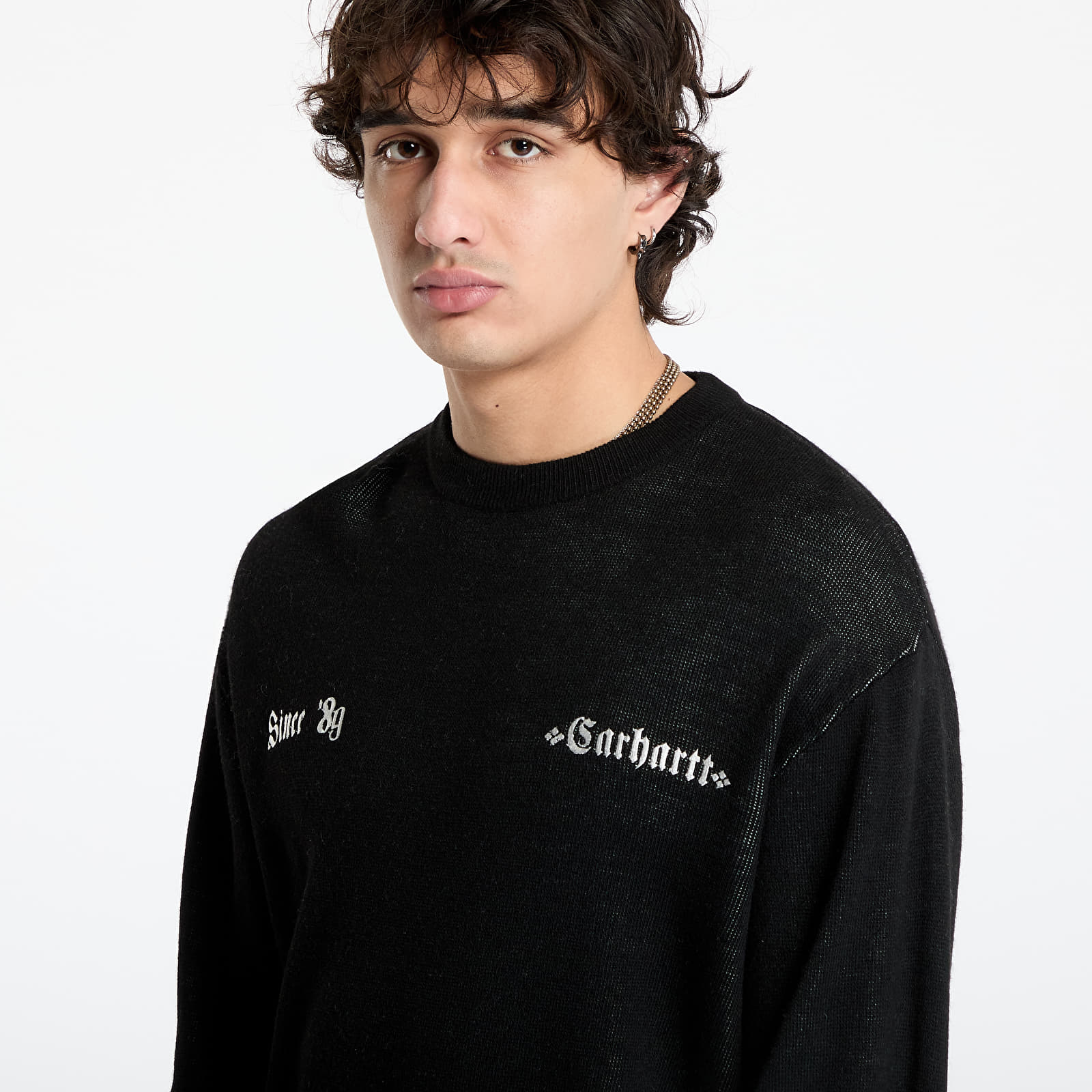 Men's sweaters Carhartt WIP Greatest Hits Sweater UNISEX Black/ Wax