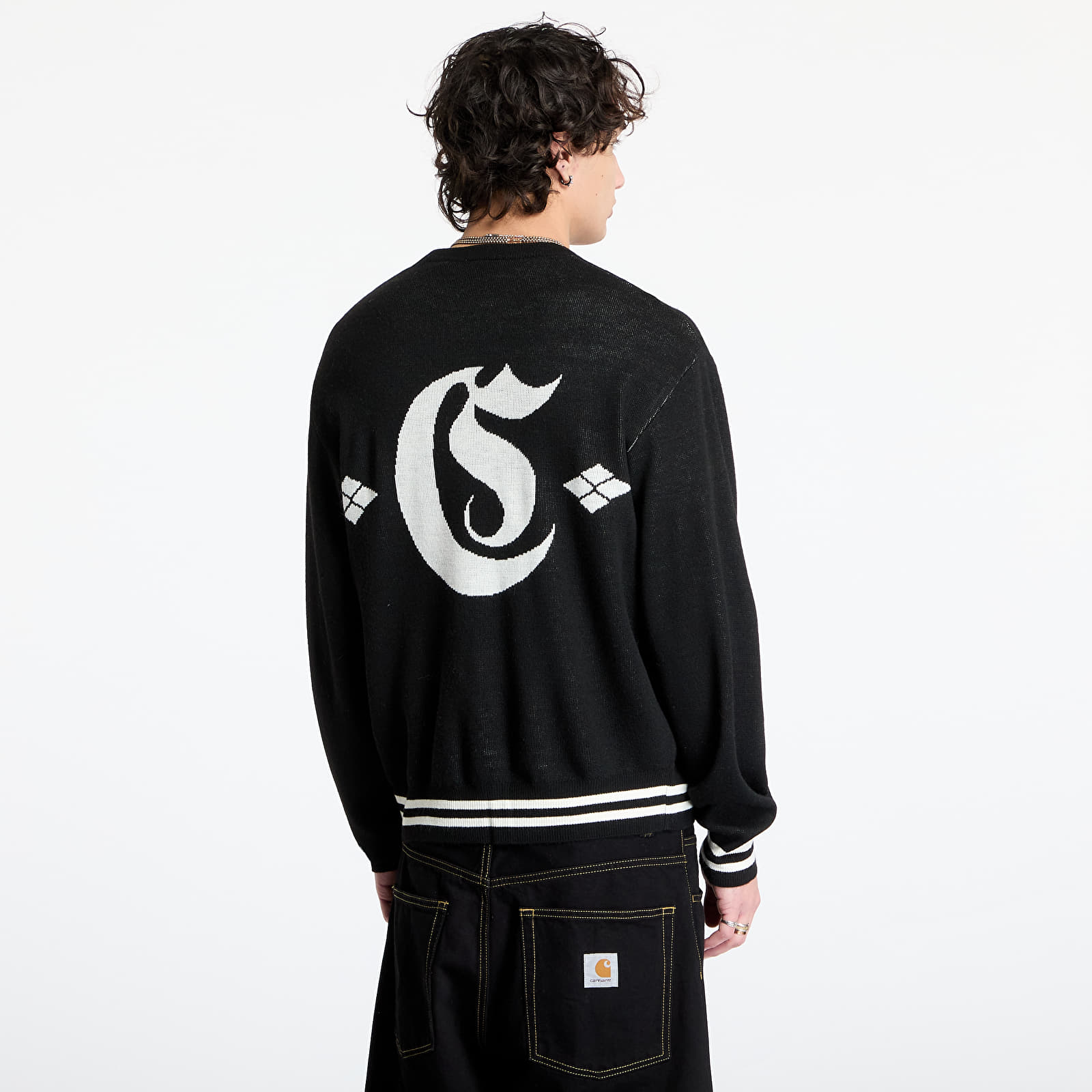 Men's sweaters Carhartt WIP Greatest Hits Sweater UNISEX Black/ Wax