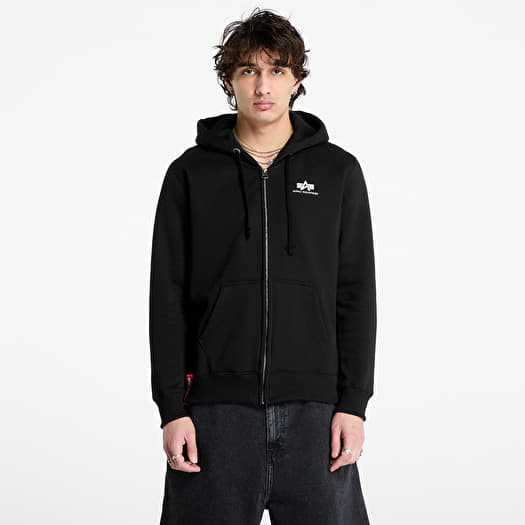 Sweatshirt Alpha Industries Basic Zip Hoody SL Black