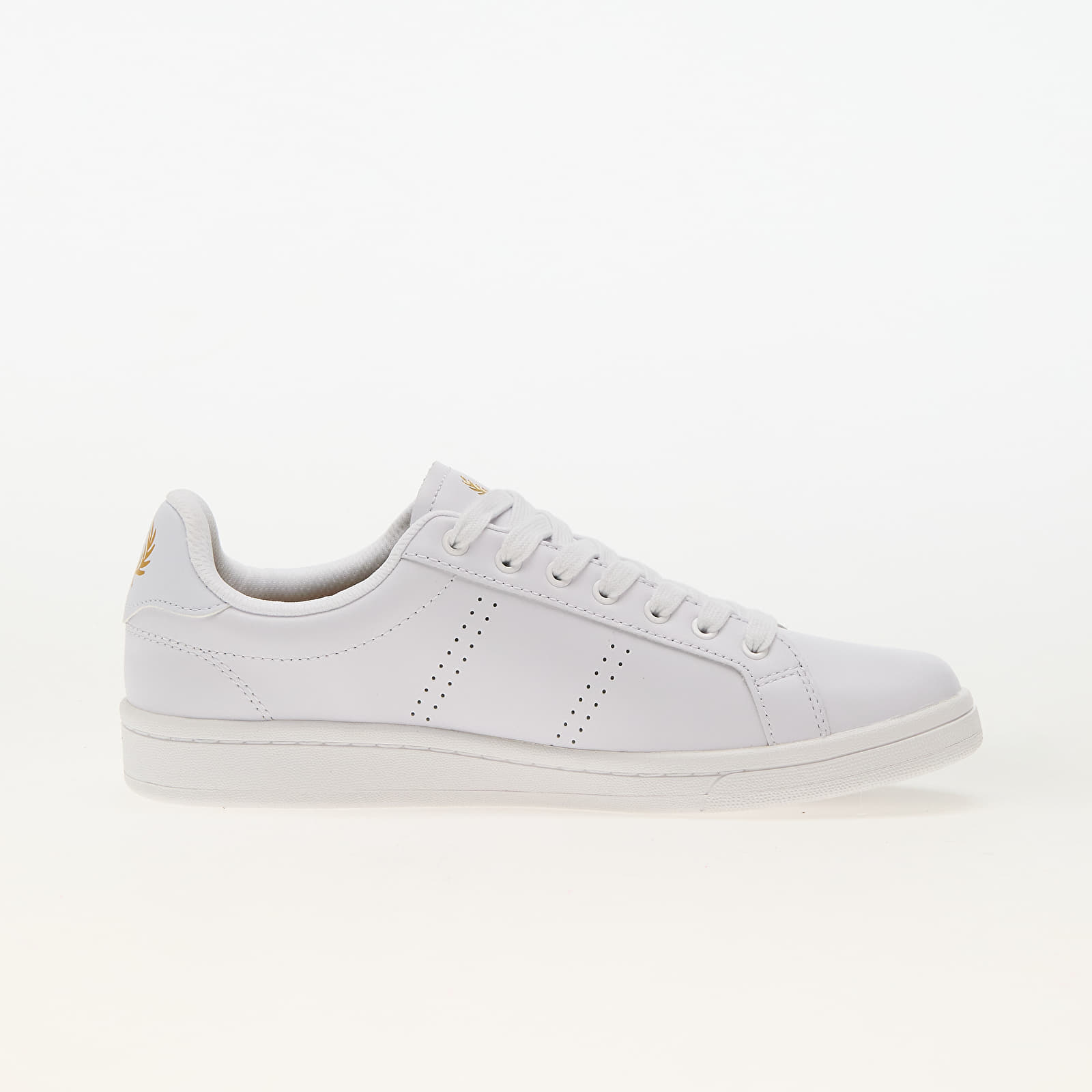 Zapatillas Hombre FRED PERRY B721 Leather White/ Gold