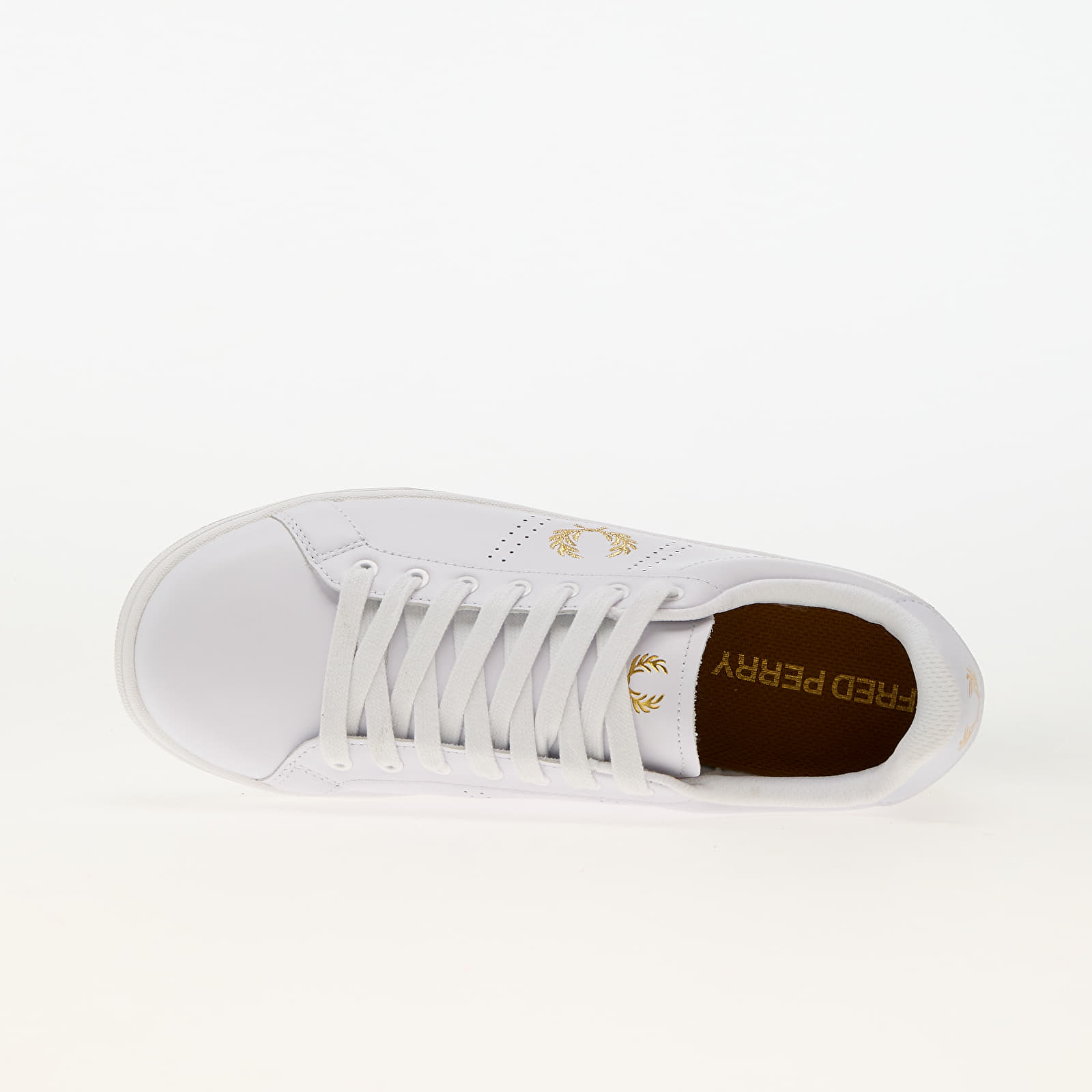 Zapatillas Hombre FRED PERRY B721 Leather White/ Gold